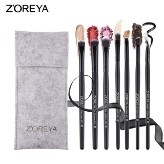 ZOREYA Bộ Cọ Trang điểm Mắt Cao Cấp 7 Cây Có Bao đựng Mã