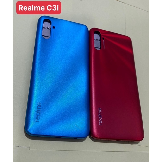 .Vỏ thay thế điện thoại Realme C3i full bộ có luôn khay sim và kính camera sau