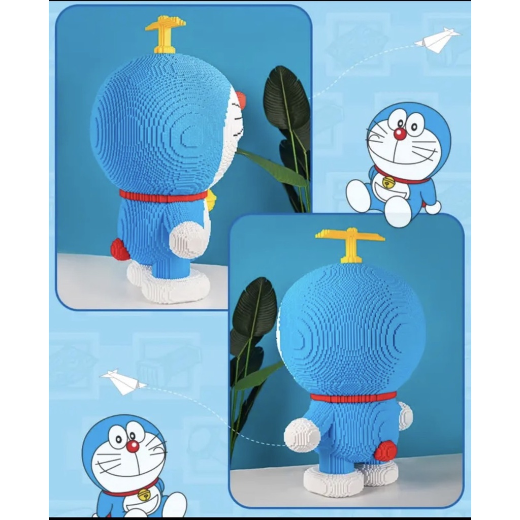 Xếp hình doremon bơ cỡ lớn 52cm-65cm xếp hình Đồ chơi lắp ráp mô hình nano 3D