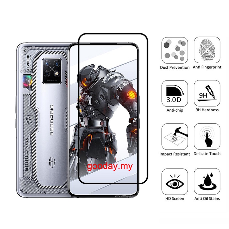 3 Chiếc Red Magic 7s Pro Kính Cường Lực 9D Bảo Vệ Màn Hình Cho Nubia Red Magic 7s Pro 8 7 7s 6 6s Pro Plus 5s 5G 3 3s ZTE Blade A72 A52 A71 A51 A31 Plus A7s 2020 A7 Prime