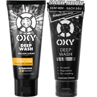 Sữa Rửa Mặt Nam 100G Oxy Than Đen Sạch Nhờn Sáng Da Deep Whash, suu.shop Cam Kết 100% Chính Hãng.