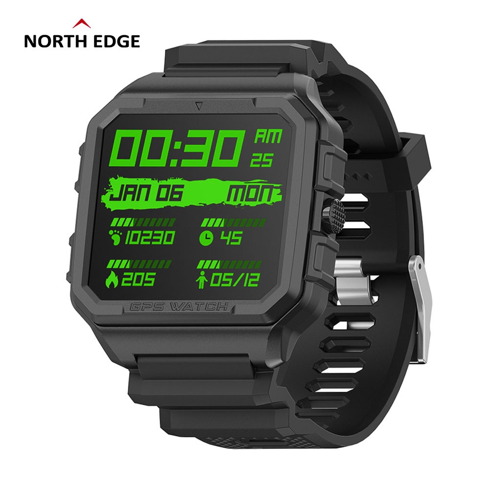 Đồng Hồ Thể Thao Thông Minh NORTH EDGE ALPHA PRO GPS 2022 Chống Thấm Nước Có Tích Hợp La Bàn Và Điều Khiển Từ Xa