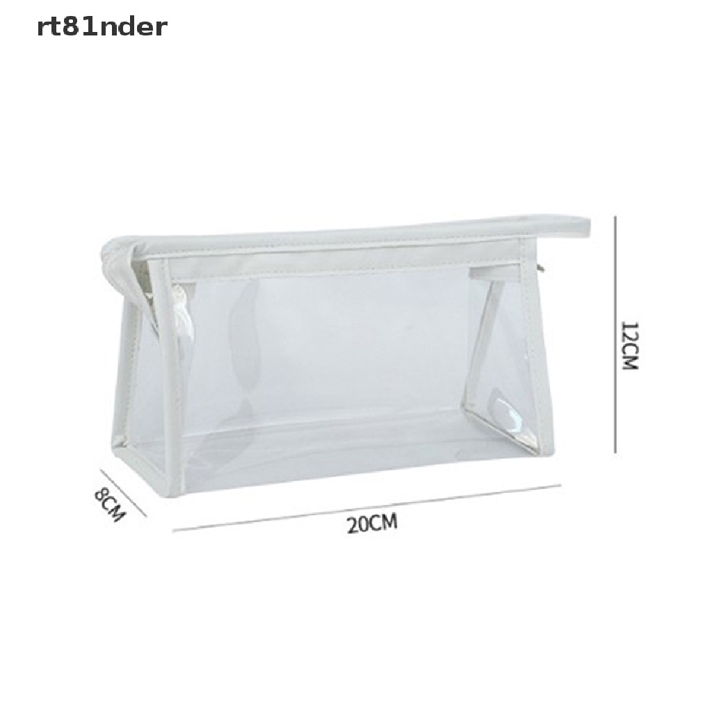 Rt Túi Đựng Mỹ Phẩm Hình Tam Giác Trong Suốt Cỡ Lớn Chống Thấm Nước Tiện Dụng