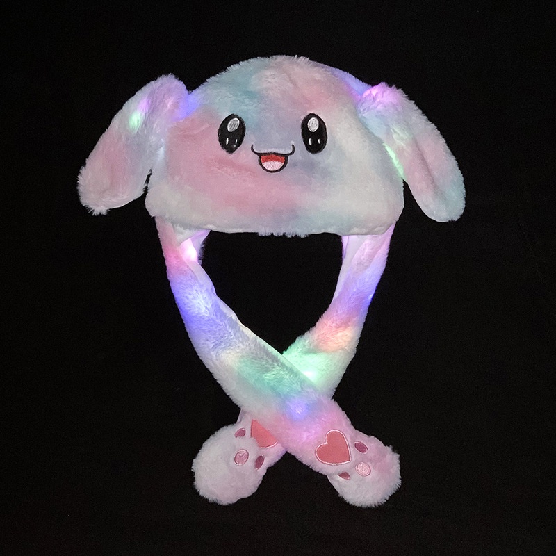 Mũ Tai Thỏ Nhồi Bông Phát Sáng Dễ Thương Vui Nhộn Dành Cho Trẻ Em ruiyan JP5