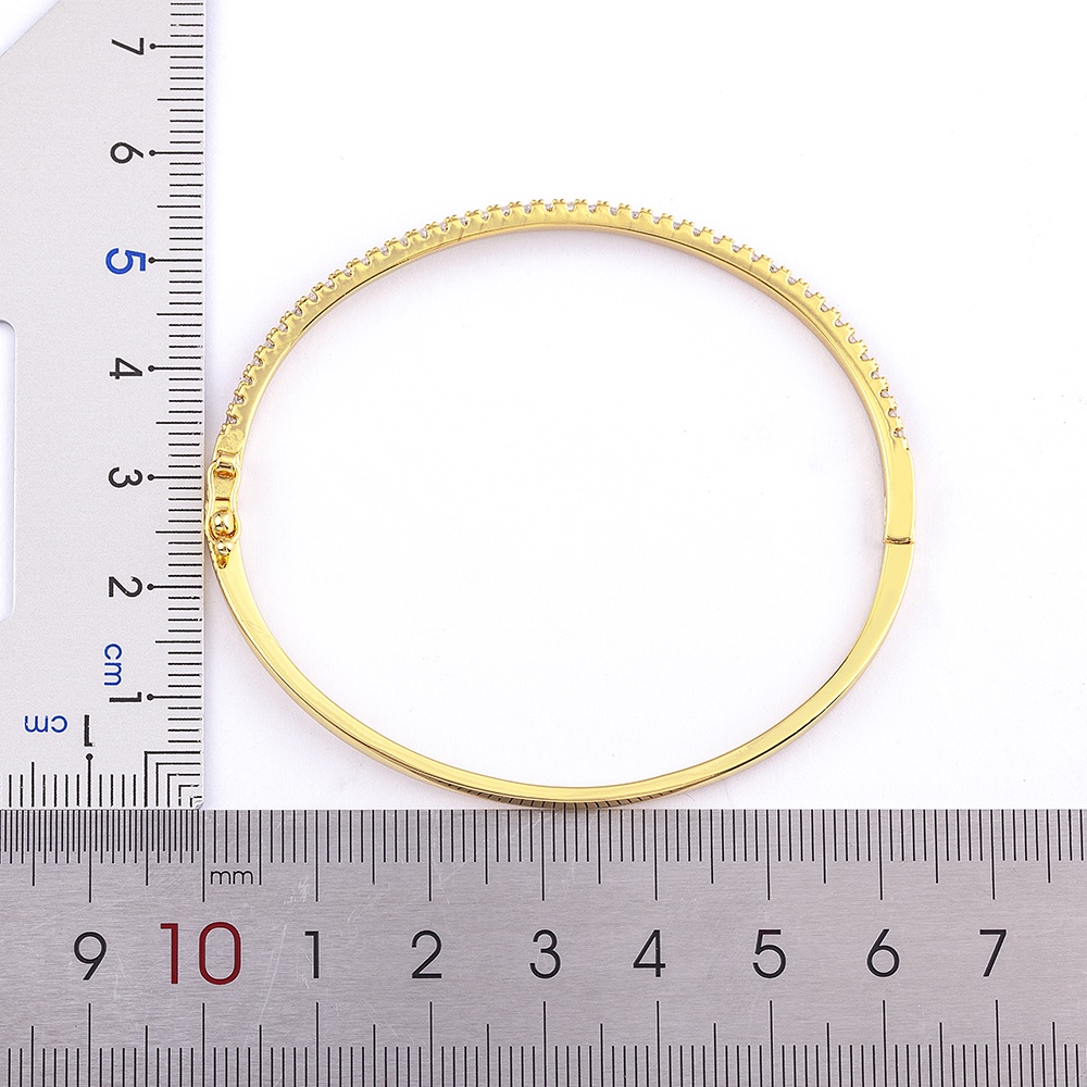 Vòng Tay Mỏng Đính Đá Zirconia Nhiều Màu Sắc Chất Lượng Cao Cho Nữ