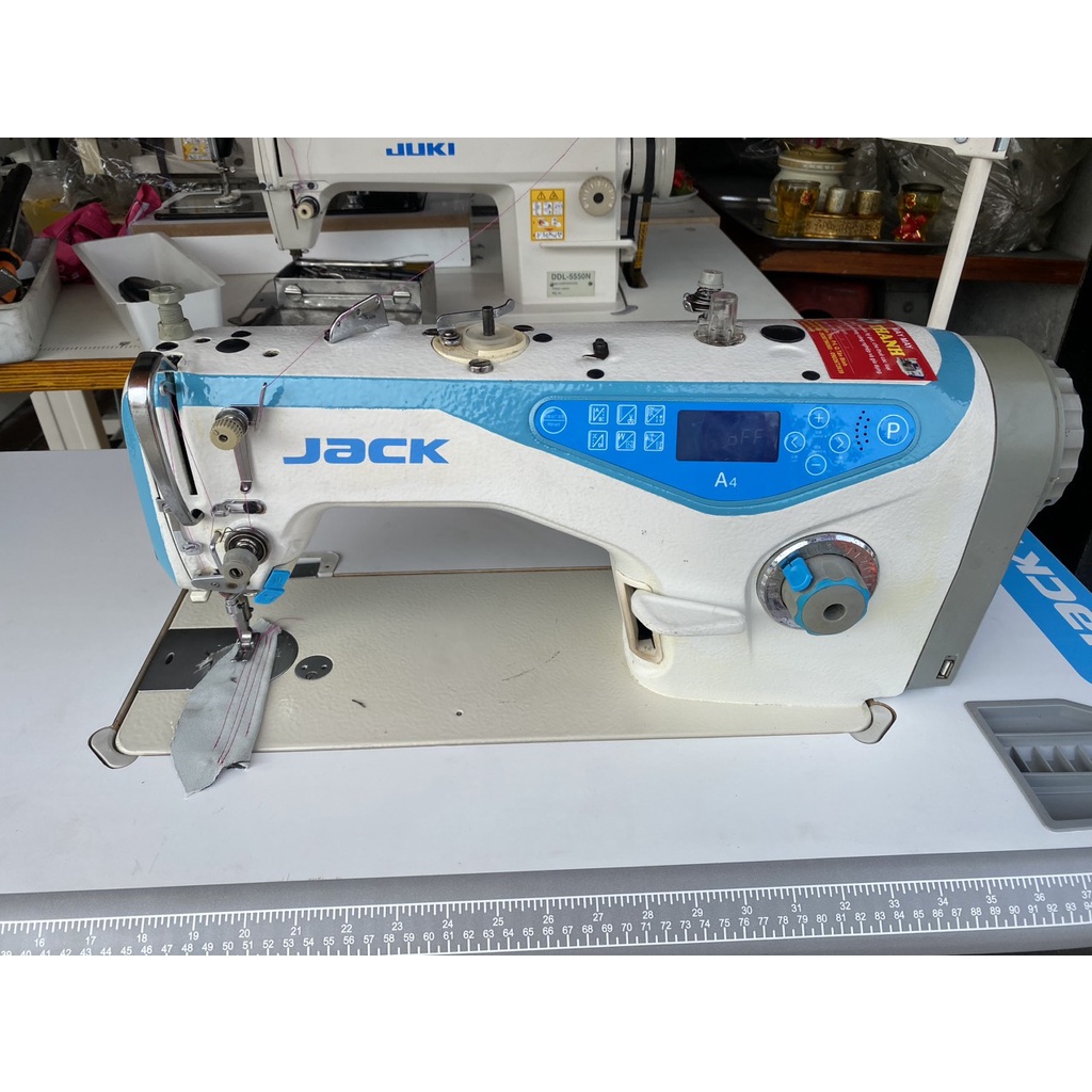 MÁY MAY 1 KIM JACK A4 CHÍNH HÃNG NÂNG CHÂN VỊT TỰ ĐỘNG CÒN MỚI 90%