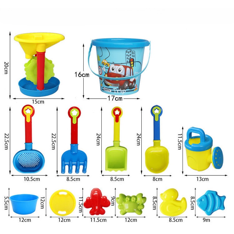 Bộ Đồ Chơi Xúc Cát Đầy Đủ Cho Trẻ Em