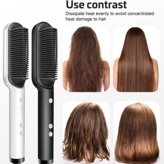 Lược điện chải tóc tạo kiểu chuyên nghiệp 3in1 đa năng - máy uốn duỗi ép tóc tạo kiểu - l3