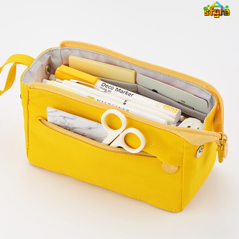 Túi Đựng Bút Đa Năng Sức Chứa Lớn Có Khóa Kéo Tiện Dụng