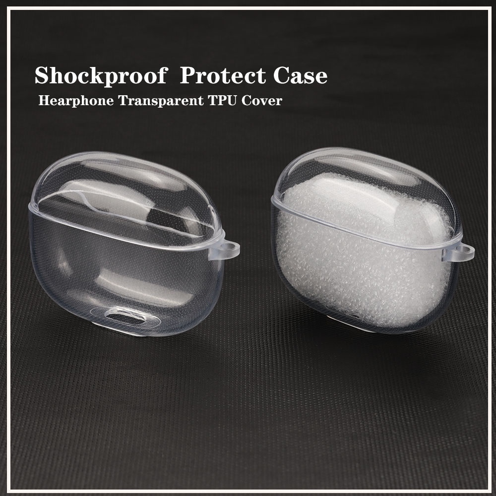 Vỏ Bảo Vệ Hộp Sạc Tai Nghe Beats Fit Pro Bằng Silicone TPU Trong Suốt Chống Sốc