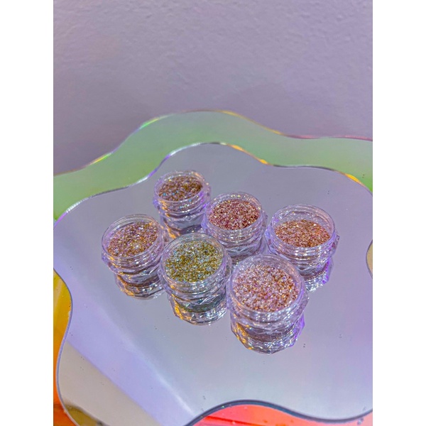 Nhũ rắc cao cấp ánh kim Daily set 6 màu