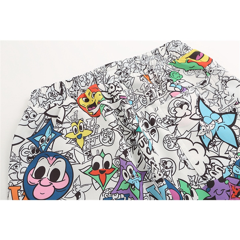 L88v----Eye-áo Sơ Mi Đơn Giản Thoải Mái Mùa Hè In Họa Tiết Đầy Màu Sắc Tương Phản DFJGMK