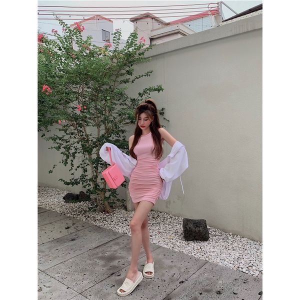 Đầm Không Tay Dáng Ôm Phong Cách Hàn Quốc Thời Trang 70701
