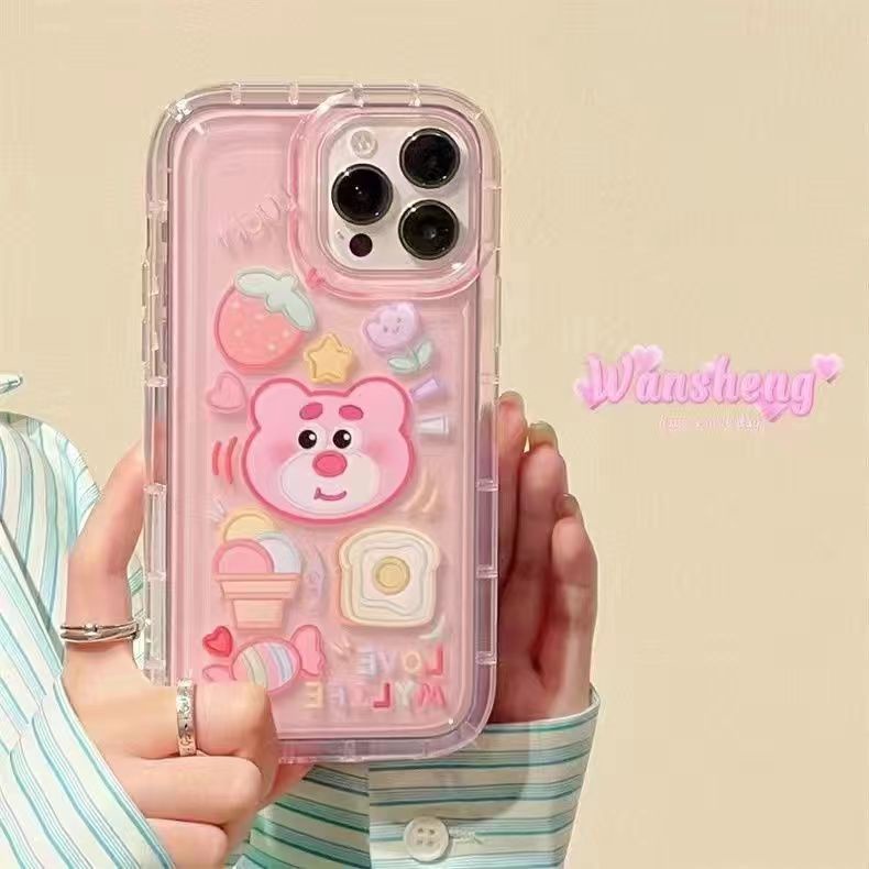 Ốp Điện Thoại Silicon TPU Mềm Trong Suốt Chống Sốc Dễ Thương Cho IPhone 11 12 13 14 Pro Max XS XR X 8 7 6S Plus SE 2020