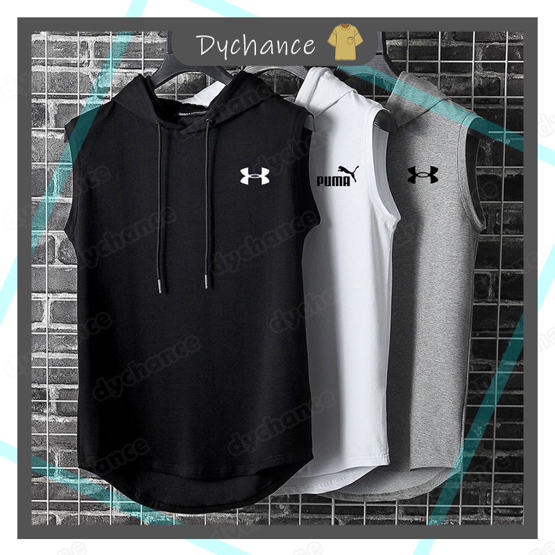 Áo Hoodie Sát Nách Màu Trơn Bằng Lụa Lạnh size m-3xl Phong Cách Thể Thao Thời Trang Mùa Hè Cho Nam