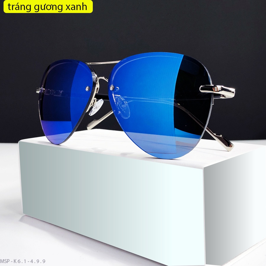 Kính Râm Mát  Tráng gương ⚜️FREE SHIP⚜️- Kính Mắt tráng gương xanh  - Hàng Unisex - Chống UV400 - Hàng siêu cấp