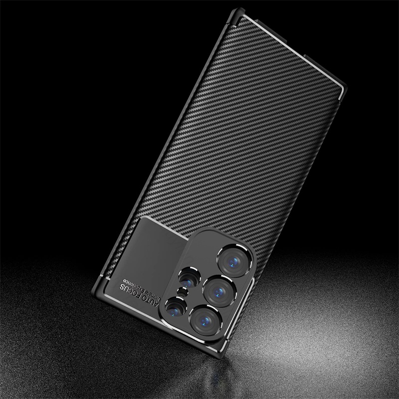 Ốp Điện Thoại Sợi Carbon Nhám Cho Samsung Galaxy S22 Ultra S21 S20 Plus Note20 S23 + S23 Ultra