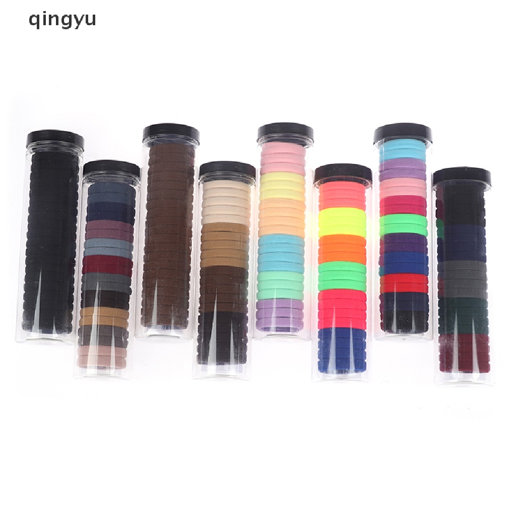 Bộ 20 Dây Cột Tóc Cao Su Co Giãn Nhiều Màu Sắc Cho Nữ