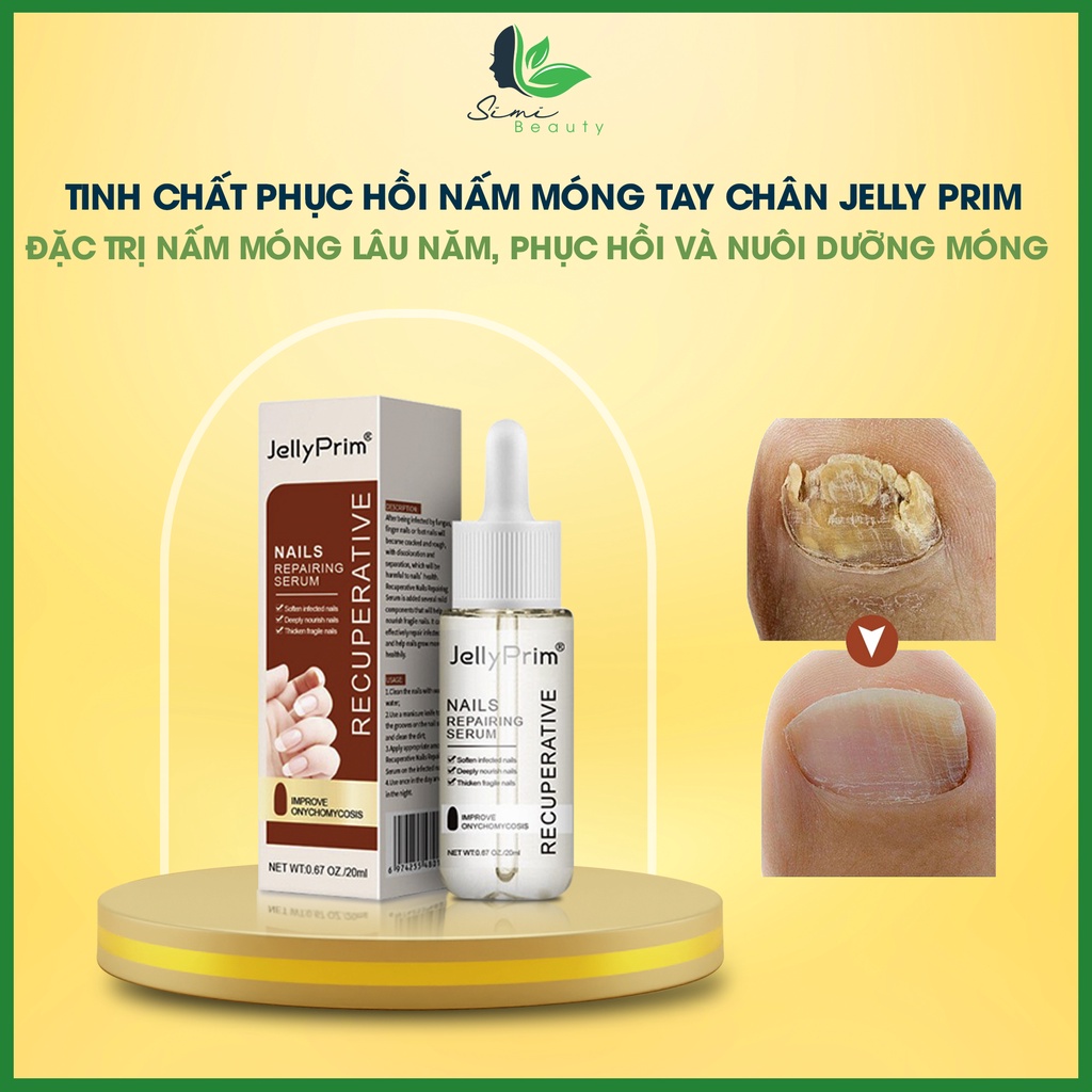Hoạt chất nấm móng Jelly Prim - Jelly Prim serum nấm móng, phục hồi nấm móng, tay chân bị nấm, hoạt chất tái móng