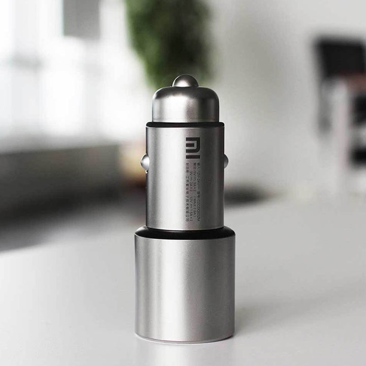 Củ sạc nhanh ô tô Xiaomi QC3.0 - 2 cổng USB hàng chính hãng
