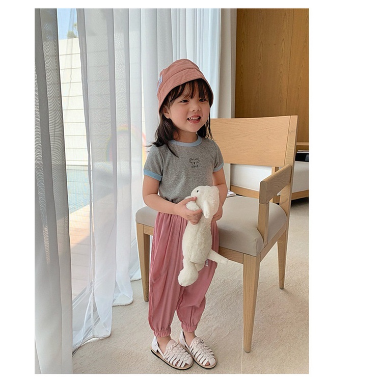 Áo Thun Tay Ngắn In Họa Tiết Hoạt Hình Phong Cách Hàn Quốc Thời Trang Cho Bé Trai Và Gái Từ 3-8 Tuổi