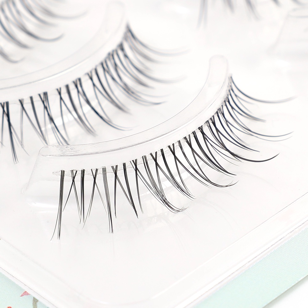 Hộp 5 Cặp Lông Mi Giả 3D Trong Suốt Cho Nữ