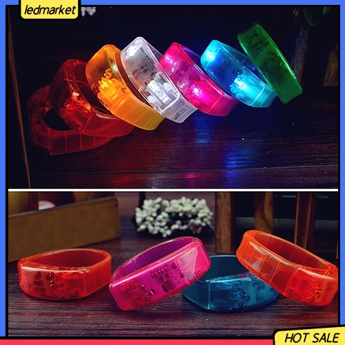 Vòng Tay Đèn LED Phát Sáng Điều Khiển Bằng Giọng Nói Thời Trang Unisex
