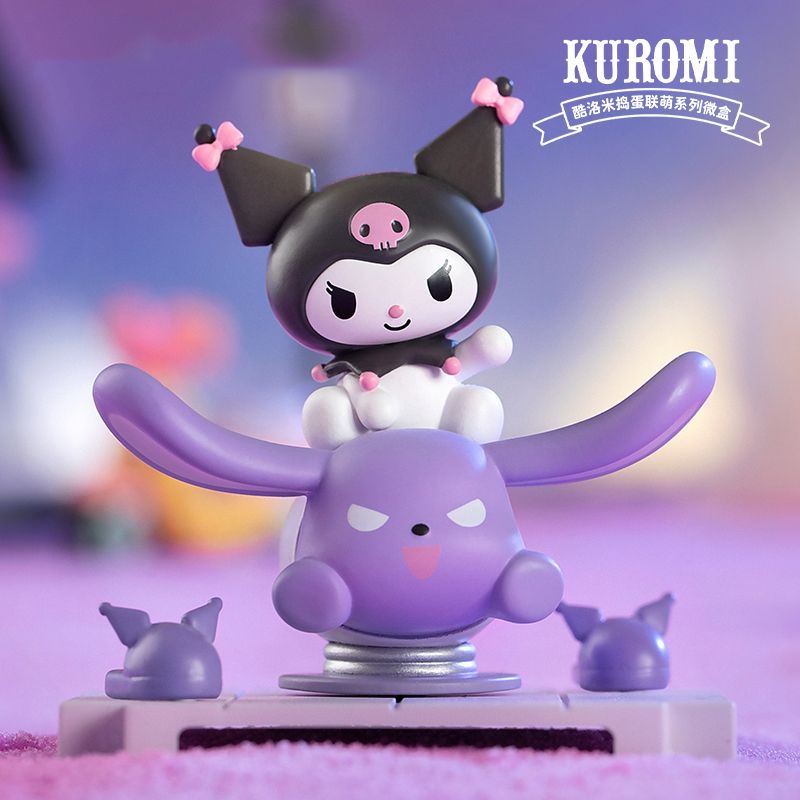 Mô Hình Nhân Vật Kuromi Egg League Trang Trí Bàn Làm Việc