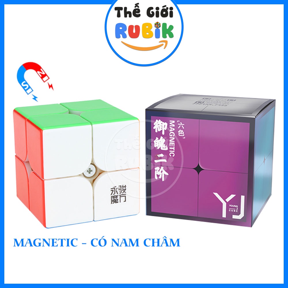 YJ YuPo v2 M Magnetic Cube Rubik 2x2 Có Nam Châm | Thế Giới Rubik