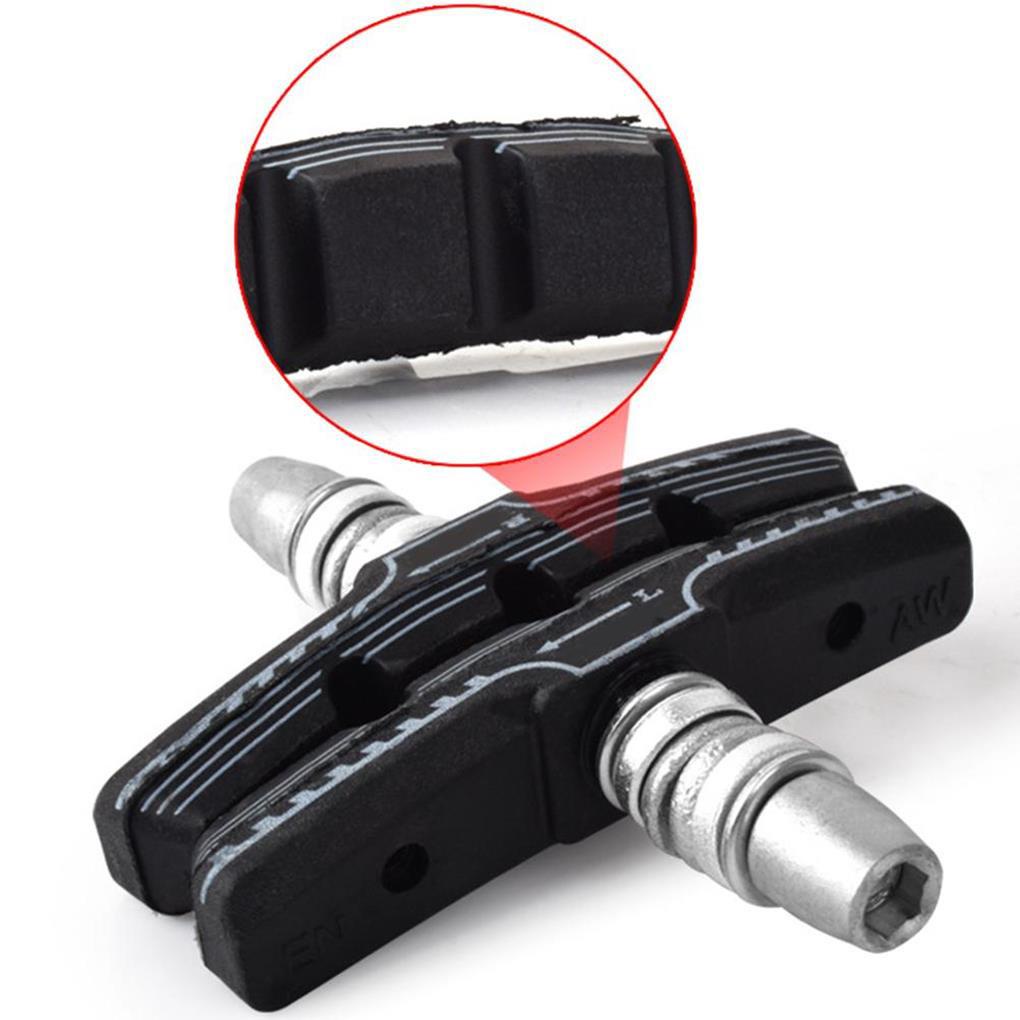 Set 2 Cặp Má Phanh Xe Đạp Trái Phải Bằng Cao Su Chống Trượt Giảm Tiếng Ồn