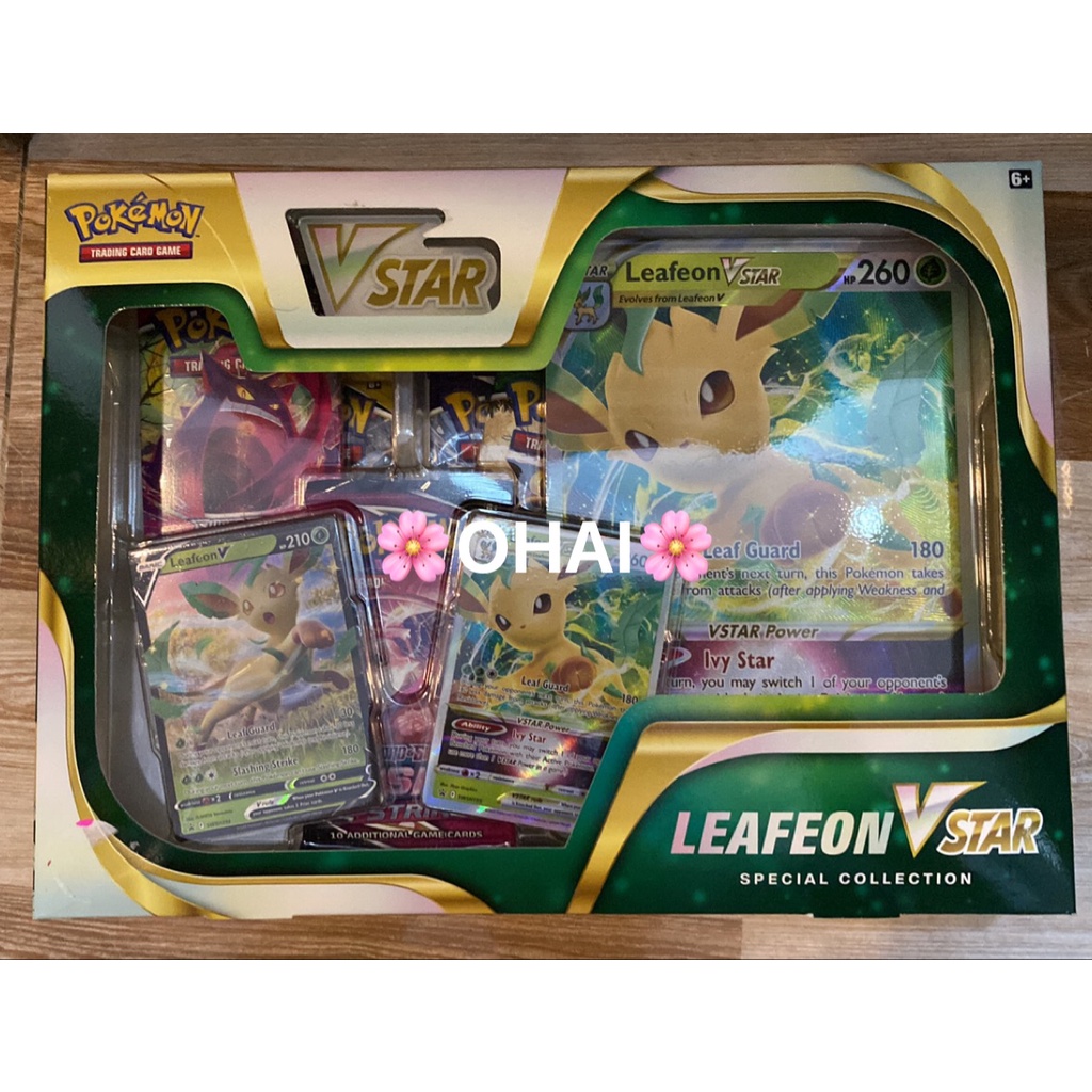 Hộp thẻ Pokemon Series Sword & Shield Leafeon/Glaceon Vstar Special Collection Chính hãng Pokemon