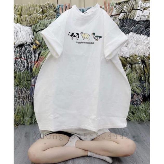 [ Rẻ Vô Địch ] Áo Phông 3158 Cotton Khô Form Rộng Nam Nữ Unisex In Hình 3CV