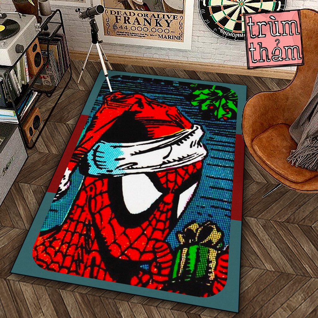 Thảm Trang Trí Jmcase Christmas Spider Man Người Nhện Marvel Comics X Decor Phòng Ngủ Phòng Khách Văn Phòng