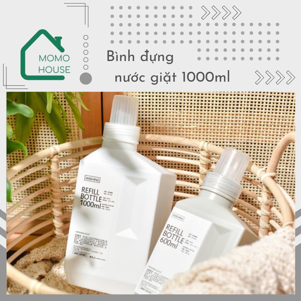 Bình Đựng Nước Giặt, Nước Xả Vải Đa Năng MOMOHOUSE 1000ml