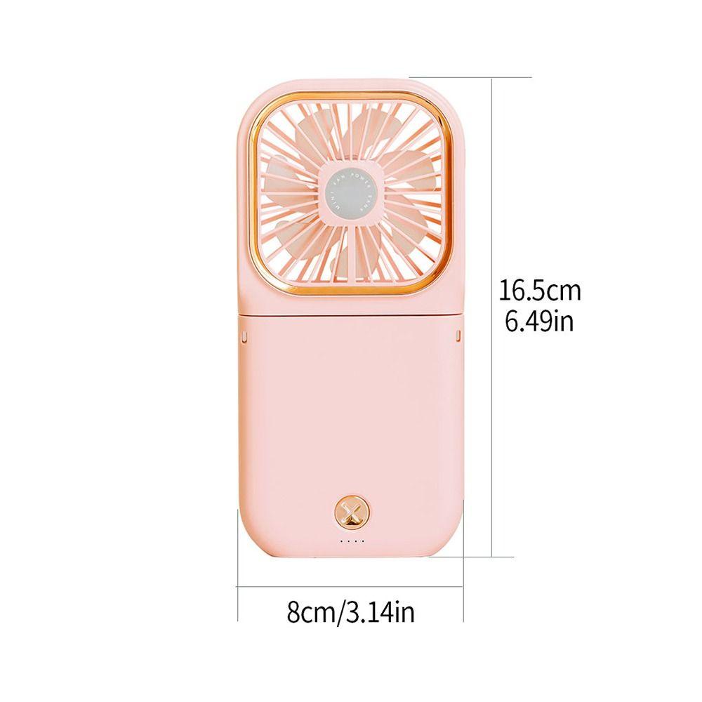 Quạt Mini Cầm Tay 3 Tốc Độ Gió Để Bàn Kèm Sạc USB Tiện Dụng