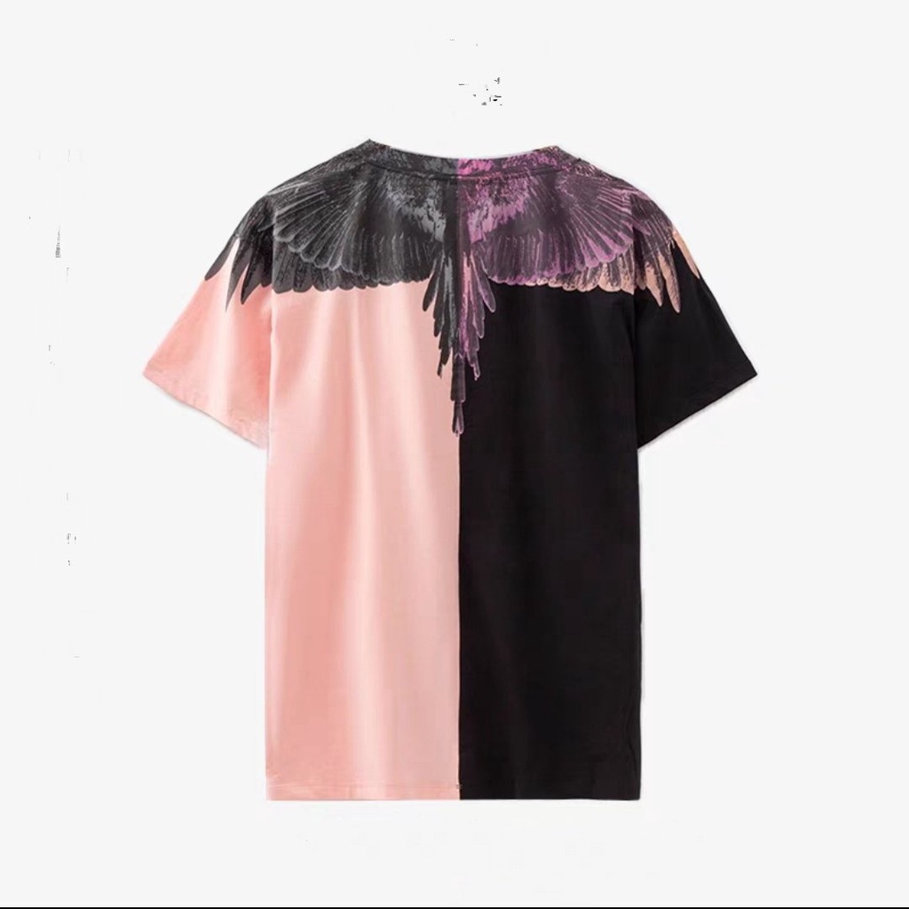 Áo Thun Đen Hồng In Đôi Cánh Đại Bàng Không Bong Tróc💕Áo Phông Nam Nữ Hàng Chuẩn Unisex