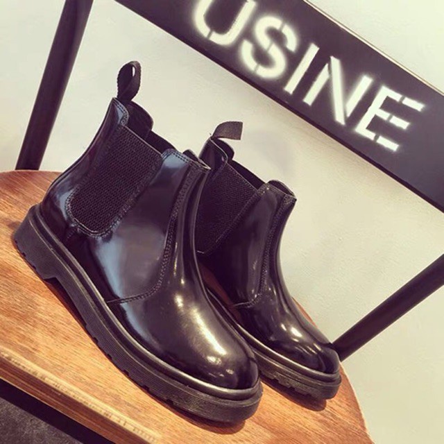 (Order) sz 35-40 boots cổ thấp phối chun basic ( Ảnh thật ở cuối )