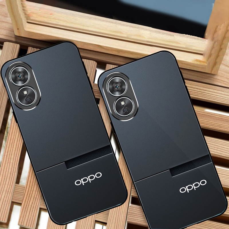 Ốp Lưng OPPO A17, A17K mặt kính gương bóng
