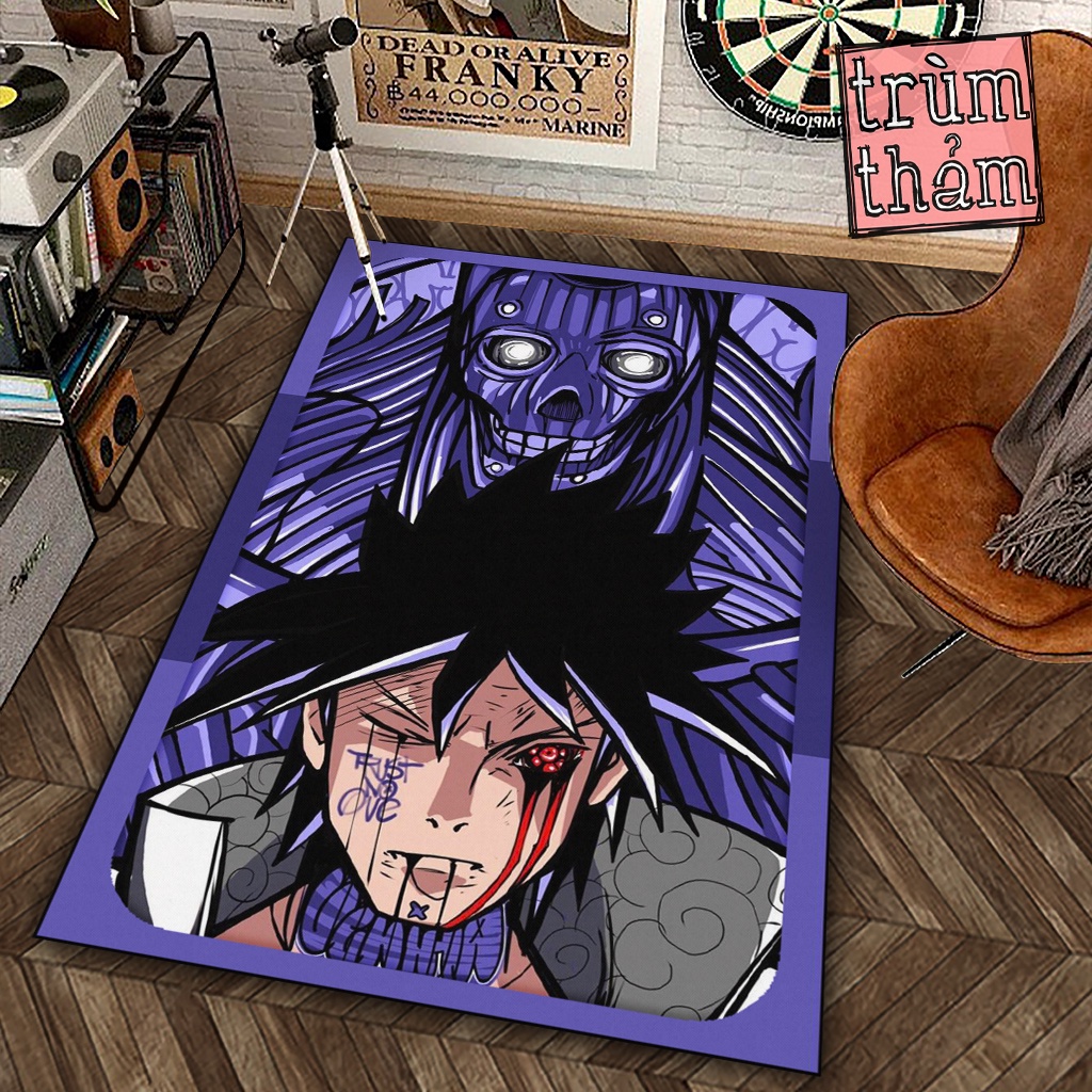 Thảm Trang Trí Sasuke Susanoo Anime Manga Naruto Nhật Bản Decor Góc Học Tập Làm Việc Phòng Ngủ Phòng Khách Văn Phòng