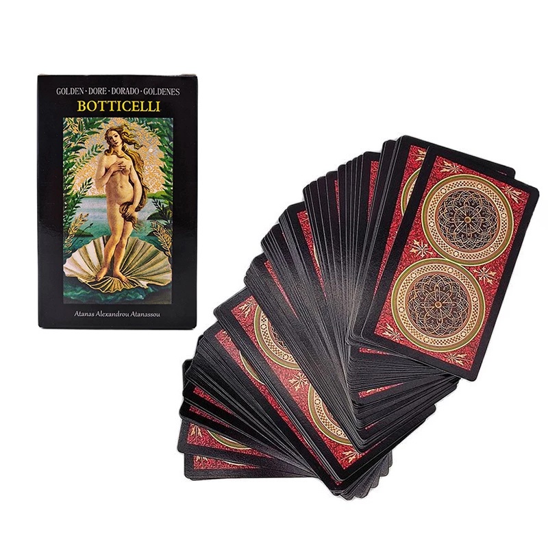 Golden Botticelli Tarot 12*7 cm Paper Manual Card Game