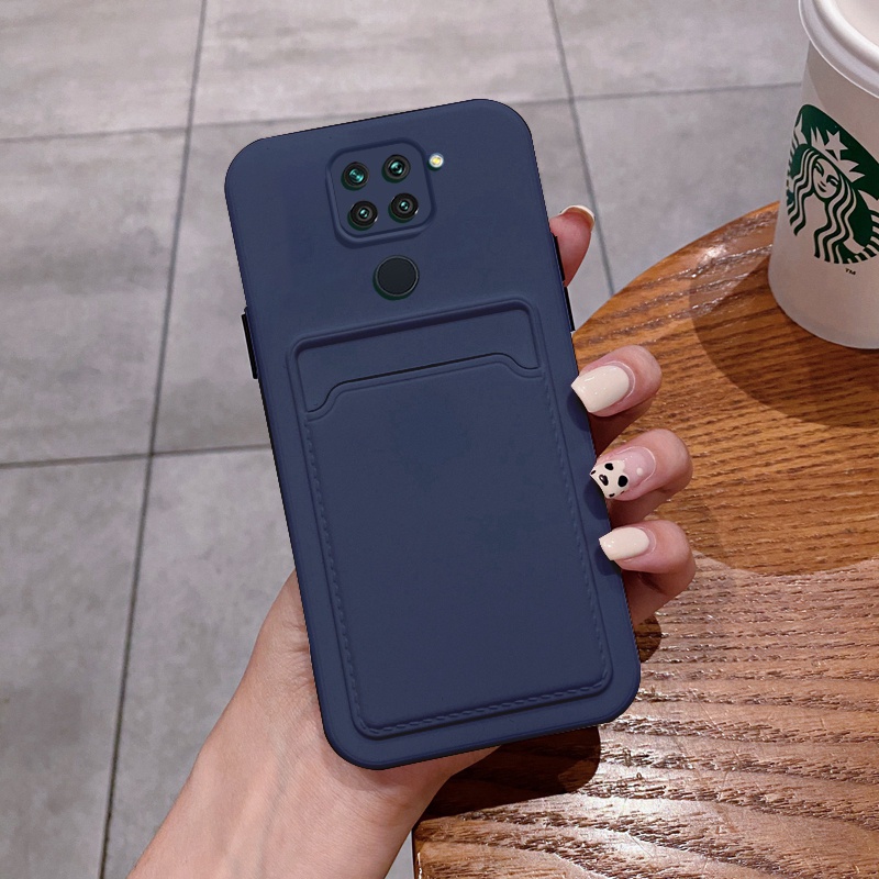 Ốp Điện Thoại Silicon Có Ngăn Đựng Thẻ Và Túi Khí Chống Rơi Cho Xiaomi Redmi Note 9 9S 9 Pro Max