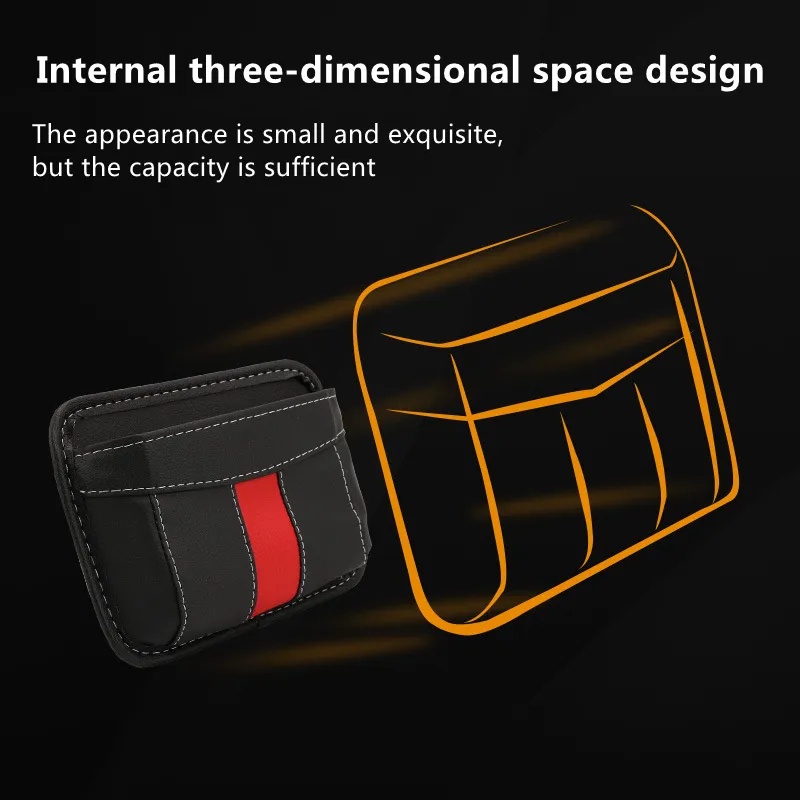 Túi Da Đựng Điện Thoại Dạng Ví Đựng Đồ Gắn Sau Ghế Xe Hơi