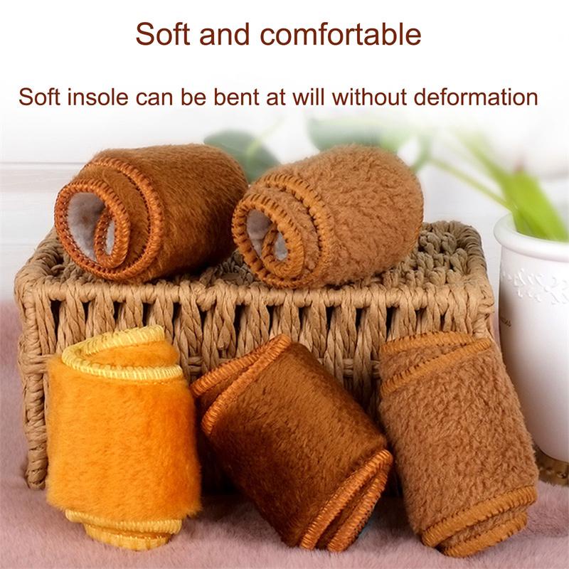 Đế Lót Giày Vải cashmere cotton Dày Hấp Thụ Sốc Chống Mùi Giữ Ấm Mùa Đông Cho Nam Và Nữ