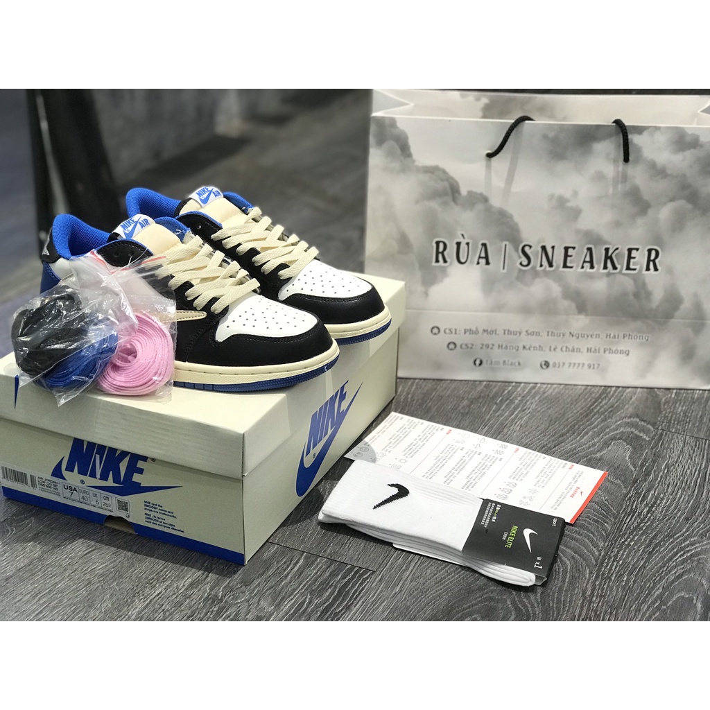 Siêu Phẩm Giày Thể Thao Sneaker J/D Tra/Vis Xanh Thấp Siêu Hot Cao Cấp Ảnh Thật + freeship + Tặng Tất