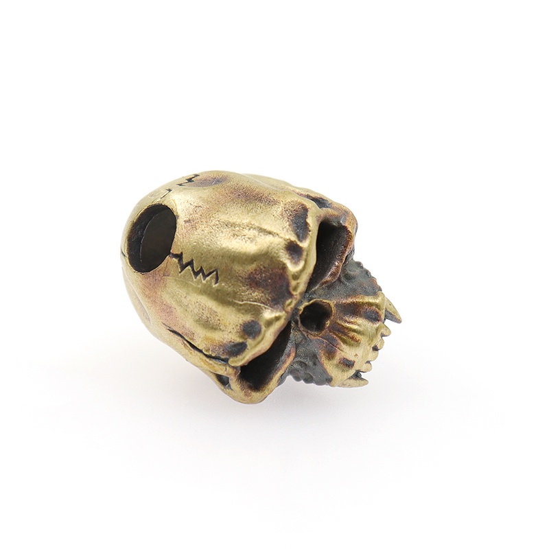 Mặt Dây Chuyền Bằng Đồng Thau Hình Đầu Lâu DIY
