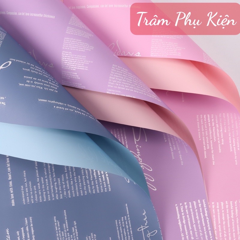 Giấy 2 mặt chữ gói hoa (Tập20tờ)