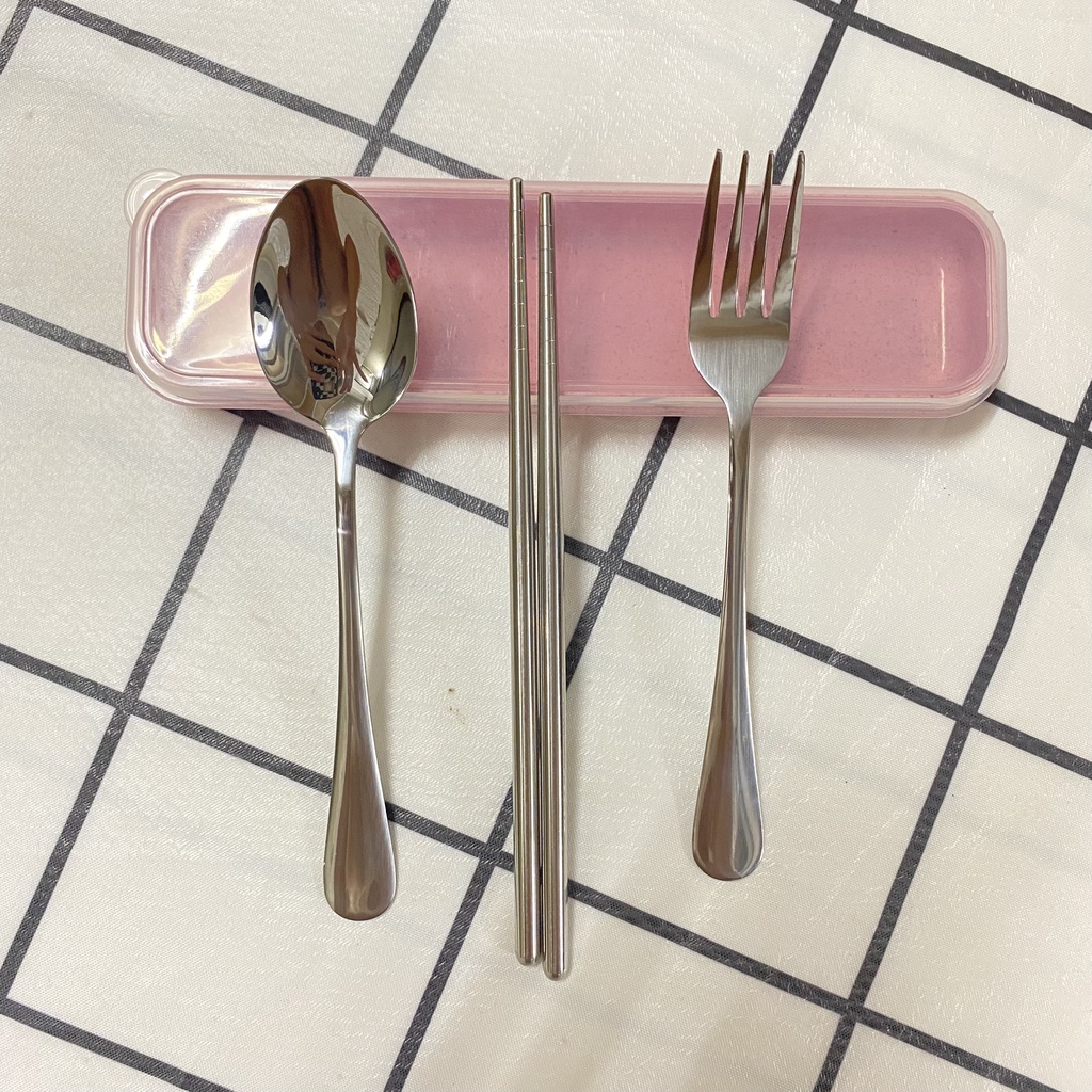 Set 4 món dao đũa thìa dĩa BB7131- Bộ dụng cụ ăn dã ngoại