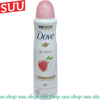Xịt Khử Mùi Nữ 150Ml Dove Go Fresh Go Fresh Lựu, suu.shop Cam Kết 100% Chính Hãng.