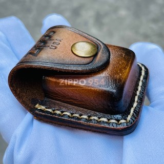 [Zippo 954] Bao Da Zippo Da Thật Cao Cấp