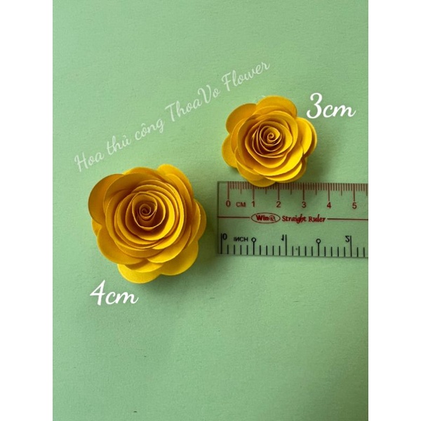 Sét 10 cánh hoa giấy xoắn cắt sẵn làm hoa xoắn